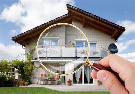 magnifying glass and house