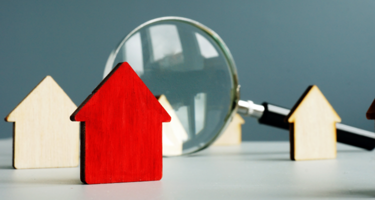 house under a magnifying glass